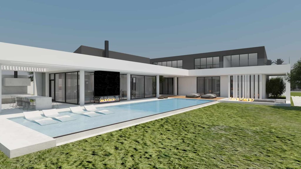 ag design architect greece pool area
