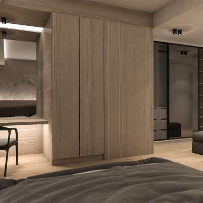 ag design architect greece double bedroom