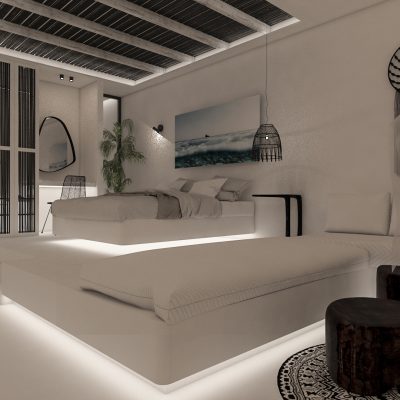 ag design architect greece first double bedroom
