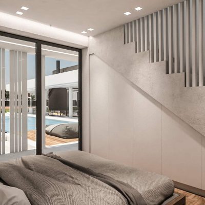 ag design architect greece living room and inside staircase 1
