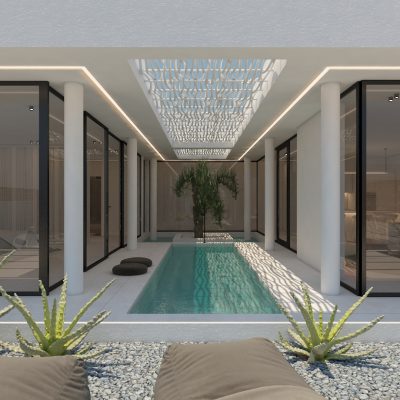 ag design architect greece pool view